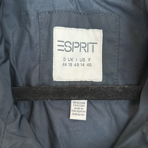 Esprit Black Jacket with Hidden Hood - Picture 2 of 3